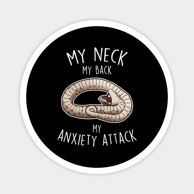 Hognose Snake My Neck My Back Magnet by Psitta